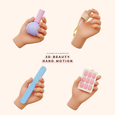모션 신체부위 뷰티 3D 화장품 미용용품 네일아트 손톱 파일형식 네일화일 네일용품 매니큐어 손 상품 파일 인조손톱 피부관리 뷰티풀 손짓 컬러 편집이미지 편집3D PSD