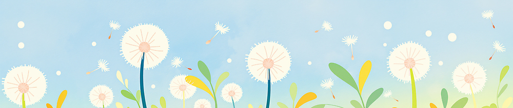 JPG 식물 꽃 일러스트 자연 하늘 생명 바람 풍경 초원 여름 흰색 민들레 흔들림 생태계 꽃가루 뷰티풀 산들바람 색채 국내일러스트 AI일러스트 AI콘텐츠 자연요소 계절 컬러 모션 날씨 가루 파일형식