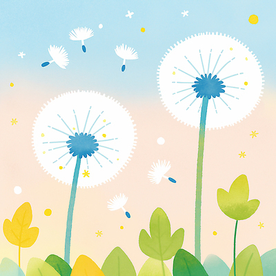 JPG 식물 계절 공원 꽃 화초 백그라운드 잎 일러스트 자연 하늘 생명 바람 생물 초원 여름 봄 민들레 생태계 꽃씨 국내일러스트 자연요소 공공시설 날씨 파일형식