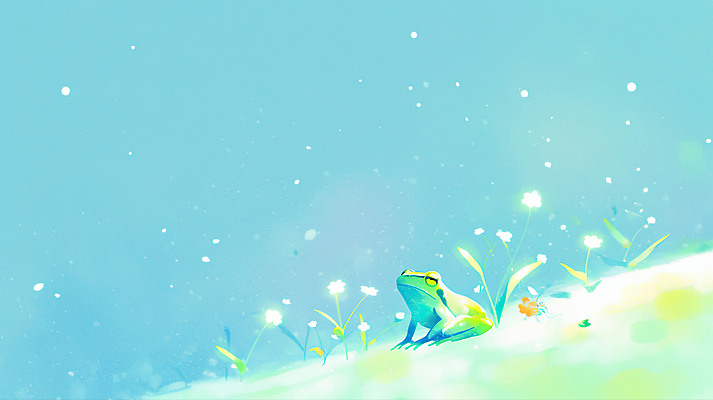 JPG 식물 동물 꽃 백그라운드 일러스트 자연 생명 바람 날씨 개구리 앉기 파란색 새싹 환경 봄 산책 즐거움 생태계 조용 경칩 국내일러스트 자연요소 계절 감정 컬러 모션 휴식 양서류 절기 파일형식