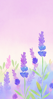 JPG 식물 꽃잎 꽃 컬러 백그라운드 잎 꽃밭 일러스트 자연 수채화 밝음 풍경 여름 보라색 그림 원예 향기 조화 라벤더 뷰티풀 국내일러스트 AI일러스트 AI콘텐츠 계절 취미 허브 생태계 냄새 파일형식