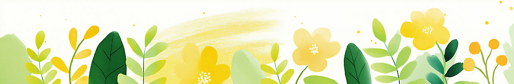 JPG 나무 식물 디자인 배너 계절 꽃 컬러 백그라운드 잎 일러스트 봄꽃 자연 수채화 미술 잔디 그래픽 여름 노란색 봄 그림 원예 조화 밝은색 색채 카피스페이스 국내일러스트 문화예술 취미 공백 생태계 파일형식