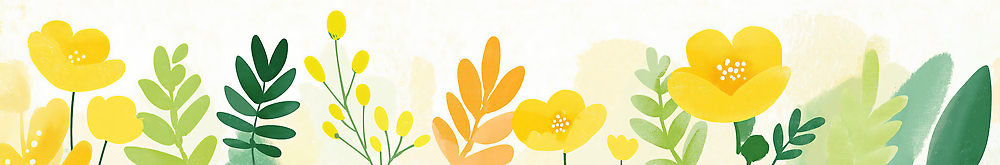 JPG 식물 배너 계절 꽃 화초 백그라운드 잎 일러스트 봄꽃 자연 수채화 풍경 잔디 초록색 파란색 햇빛 노란색 환경 정원 봄 다양 성장 뷰티풀 카피스페이스 국내일러스트 AI일러스트 AI콘텐츠 컬러 다수 태양 공백 생태계 파일형식