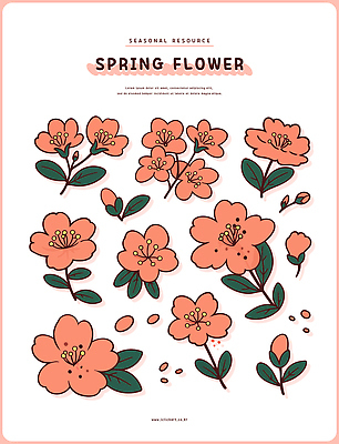 모양 식물 디자인 계절 꽃잎 꽃 컬러 일러스트 자연 생명 그래픽 농사 봄 원형 원예 뷰티풀 색채 국내일러스트 AI파일 도형 농업 취미 생태계 파일형식 벡터