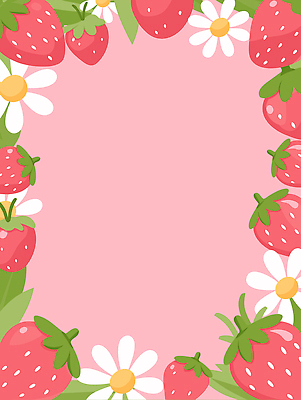 식물 디자인 계절 꽃 예술 분홍색 컬러 백그라운드 패턴 일러스트 자연 딸기 그래픽 장식 여름 크기 배열 생성 국내일러스트 AI파일 무늬 과일 생태계 파일형식 벡터