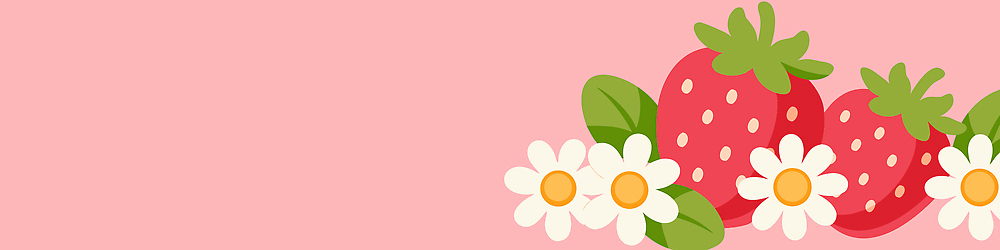 식물 디자인 사계절 꽃 컬러 백그라운드 과일 일러스트 자연 딸기 디저트 장식 여름 식사 신선 화사함 색감 국내일러스트 AI파일 계절 음식 컨셉 생태계 파일형식 벡터