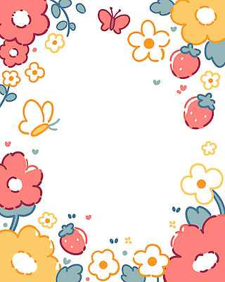 식물 디자인 꽃 예술 컬러 나비 패턴 일러스트 자연 딸기 프레임 풍경 장식 정원 봄 균형 경계 감성 뷰티풀 국내일러스트 AI파일 계절 곤충 컨셉 무늬 과일 생태계 파일형식 벡터