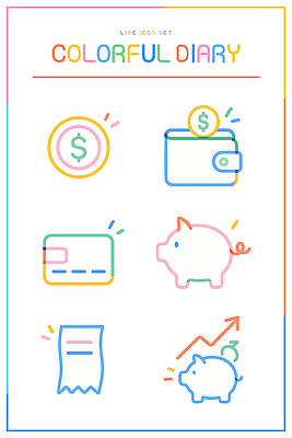 돈 일러스트 비즈니스 그래프 관리 금융 동전 거래 저금통 절약 신용카드 지갑 소비 투자 영수증 자산관리 수입 재정 국내일러스트 AI파일 컨셉 경제 저축 재산 파일형식 벡터