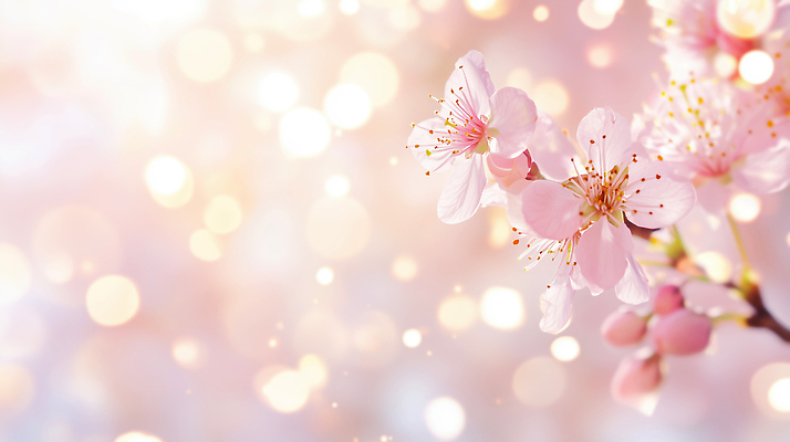 JPG 나무 식물 편집이미지 꽃 분홍색 컬러 백그라운드 잎 자연 조명 봄 벚꽃 머리핀 꽃봉오리 뷰티풀 이미지편집 AI컴퓨터그래픽 AI콘텐츠 계절 장신구 생태계 파일형식