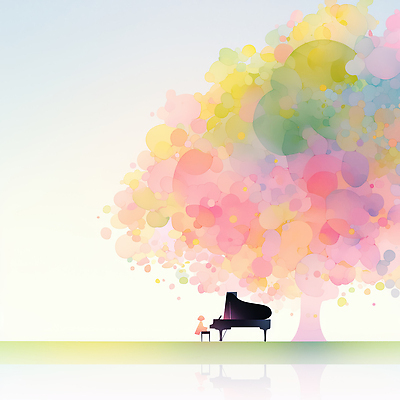 JPG 나무 행복 감정 어린이 예술 음악 컬러 일러스트 노래 모션 자연 하늘 아침 풍경 일상 피아노 상상력 오후 창의력 풍경화 국내일러스트 AI일러스트 AI콘텐츠 주간 식물 문화예술 사람 라이프 건반악기 그림 생태계 파일형식