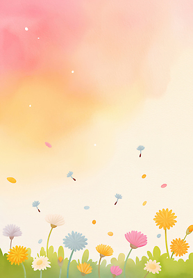 JPG 계절 꽃잎 꽃 컬러 백그라운드 일러스트 자연 생명 바람 풍경 초원 햇빛 맑음 봄 저녁 파스텔 뷰티풀 풍요 국내일러스트 자연요소 식물 컨셉 날씨 학용품 태양 야간 생태계 파일형식