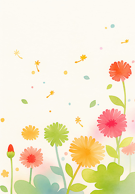 JPG 모양 식물 디자인 계절 꽃 컬러 백그라운드 일러스트 자연 풍경 크기 그림 장면 파스텔 뷰티풀 국내일러스트 학용품 생태계 파일형식