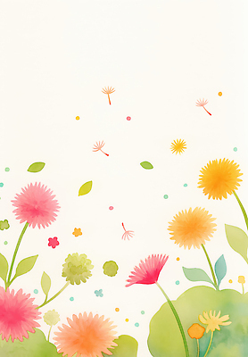 JPG 식물 디자인 꽃잎 꽃 컬러 백그라운드 잎 일러스트 자연 생명 씨앗 풍경 그래픽 여름 그림 장면 파스텔 뷰티풀 국내일러스트 계절 학용품 생태계 파일형식