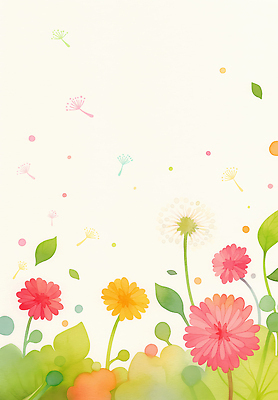 JPG 식물 꽃 컬러 잎 무늬 일러스트 자연 생명 날씨 풍경 장식 여름 햇빛 환경 봄 다양 땅 상큼 파스텔 뷰티풀 국내일러스트 계절 다수 학용품 태양 생태계 파일형식