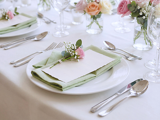 JPG 편집이미지 접시 꽃 포크 식탁 탁자 이벤트 일상 장식 식사 나이프 저녁 고객 준비 초대 편집실사 AI포토 AI콘텐츠 식물 식기 가구 라이프 칼 야간 CG 파일형식