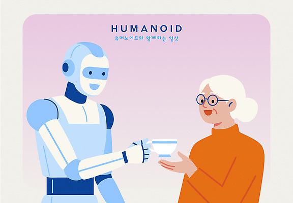 디자인 노년 일러스트 관계 커뮤니케이션 미래 협력 기술 실험 대화 일상 컵 유머 발전 로봇 서비스 휴먼 혁명 상호작용 국내일러스트 AI파일 식기 감정 컨셉 말하기 성인 라이프 파일형식 벡터