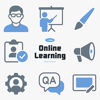 아이콘 학생 교육 생각 수업 대화 스크린 강사 자료 도구 발표 강의 질문 확인 온라인강의 2D아이콘 AI파일 직업 말하기 파일형식 벡터 언택트