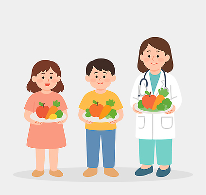 교육 어린이 음식 다이어트 채소 일러스트 가족 건강 건강관리 스크린 식사 모임 의사 소통 생활습관 식습관 국내일러스트 AI파일 컨셉 관계 관리 사람 의료진 습관 파일형식 벡터