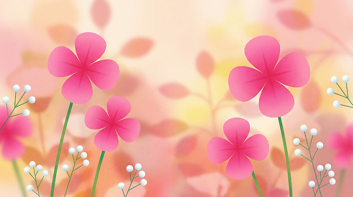 JPG 식물 디자인 꽃 줄기 컬러 꽃다발 백그라운드 잎 일러스트 자연 그래픽 정원 봄 그림 식물원 장면 그라데이션 조화 뷰티풀 블러 디지털아트 국내일러스트 계절 생태계 파일형식