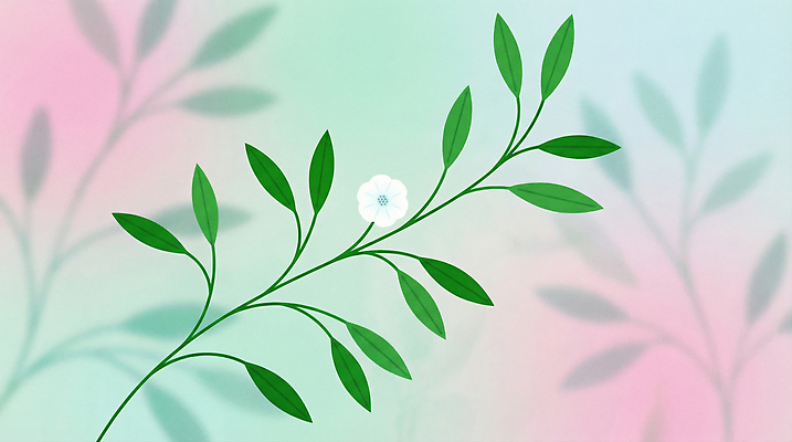 JPG 모양 식물 디자인 꽃 줄기 분홍색 백그라운드 잎 일러스트 자연 생명 그래픽 세로 초록색 봄 성장 흰색 그라데이션 뷰티풀 블러 국내일러스트 계절 컬러 생태계 파일형식