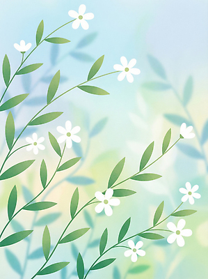 JPG 모양 식물 디자인 계절 꽃 예술 백그라운드 잎 일러스트 자연 생명 그래픽 초록색 파란색 봄 흰색 관찰 그라데이션 뷰티풀 블러 국내일러스트 컬러 모션 생태계 파일형식