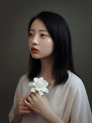 JPG 편집이미지 꽃 감정 컬러 생각 자연 표정 소녀 빛 장미 머리 흰색 피부 오브젝트 뷰티풀 의료성형뷰티 편집실사 식물 여자 어린이 신체부위 CG 생태계 파일형식