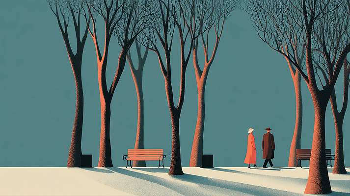 JPG 나무 공원 여자 남자 길 분홍색 겨울 벤치 일러스트 자연 하늘 대화 손잡이 여러명 일상 정원 산책 산책로 나뭇가지 차가움 노출 국내일러스트 식물 계절 공공시설 컬러 다수 의자 휴식 말하기 사람 라이프 생태계 파일형식