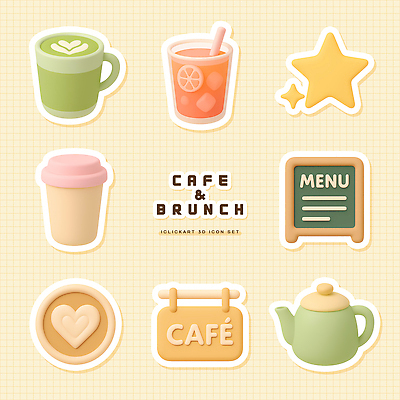 PSD 편집이미지 디자인 음료 그래픽 컵 주스 카페 심볼 브런치 메뉴판 스타 편집3D 식기 3D 상점 식사 파일형식