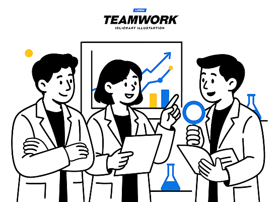 일러스트 그래프 협력 아이디어 기술 실험 대화 믿음 자료 교양 정보 도구 진화 실험실 토론 과학자 분석 발견 소통 국내일러스트 AI파일 직업 감정 과학 컨셉 말하기 소방 학자 파일형식 벡터
