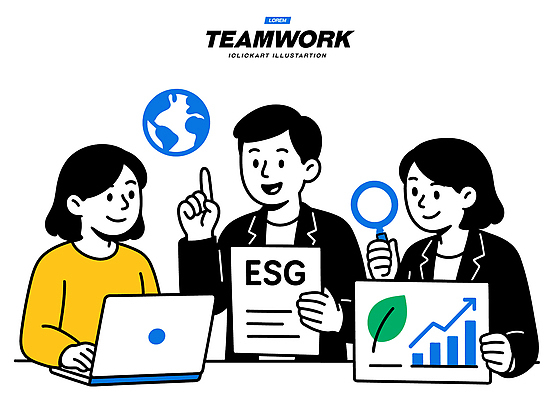 지구 일러스트 비즈니스 회의 그래프 협력 사람 노트북 환경 자료 정보 목표 토론 분석 탐색 의견 ESG 국내일러스트 AI파일 컨셉 전자제품 경영 파일형식 벡터