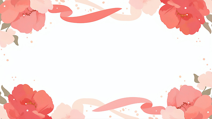 JPG 디자인 계절 꽃 리본 컬러 백그라운드 패턴 꽃백그라운드 일러스트 색연필 수채화 프레임 장식 봄 벚꽃 테두리 카네이션 그림 초상화 국내일러스트 AI일러스트 AI콘텐츠 식물 무늬 학용품 파일형식