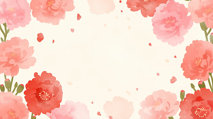 JPG 모양 디자인 꽃잎 꽃 예술 분홍색 컬러 백그라운드 패턴 꽃백그라운드 일러스트 자연 장식 빨간색 페인트 물감 카네이션 부드러움 화사함 뷰티풀 창의성 캐노피 국내일러스트 AI일러스트 AI콘텐츠 식물 컨셉 무늬 미술도구 감각 생태계 파일형식