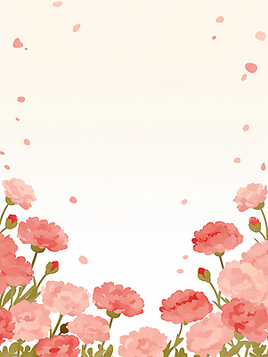 JPG 식물 디자인 계절 꽃잎 꽃 컬러 백그라운드 잎 꽃백그라운드 일러스트 자연 미술 풍경 환경 봄 분위기 카네이션 화사함 조화 뷰티풀 국내일러스트 AI일러스트 AI콘텐츠 컨셉 문화예술 생태계 파일형식