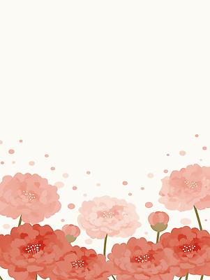 JPG 식물 디자인 꽃잎 꽃 예술 컬러 꽃다발 배경화면 백그라운드 패턴 꽃백그라운드 일러스트 자연 그래픽 장식 봄 로맨틱 카네이션 그림 밝은색 테마 국내일러스트 AI일러스트 AI콘텐츠 계절 컨셉 무늬 생태계 파일형식