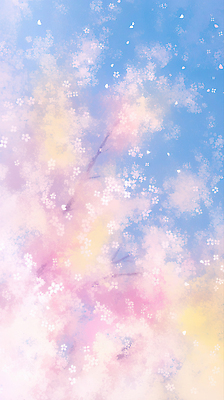 JPG 꽃잎 예술 컬러 백그라운드 패턴 일러스트 자연 하늘 추상 풍경 파란색 디지털 봄 벚꽃 흰색 붓 화사함 뷰티풀 풍경화 흩날리기 국내일러스트 AI일러스트 AI콘텐츠 계절 꽃 컨셉 무늬 모션 그림 생태계 파일형식