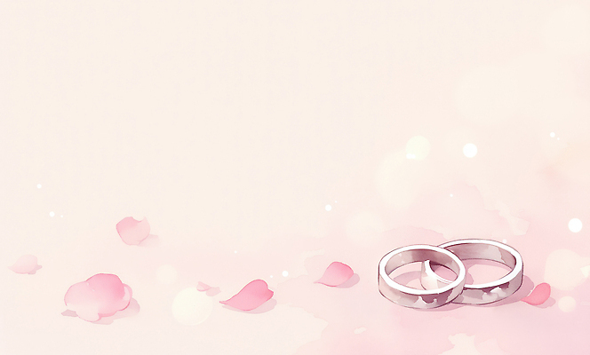 꽃 감정 컬러 결혼 컨셉 2 장신구 이벤트 반지 파일형식 꽃잎 기념일 사랑 결혼식 장면 백그라운드 두개 분홍색 장식 오브젝트 신혼 축하 순간 추억 디자인 JPG 국내일러스트 일러스트 결혼반지 커플반지