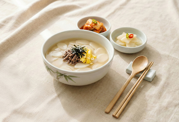 JPG 편집이미지 명절 한식 음식 젓가락 식탁 반찬 김치 새해 일상 설날 숟가락 식사 전통음식 겨울음식 간장 떡국 쌀떡 편집실사 AI인물포토 AI콘텐츠 전통 기념일 겨울 탁자 떡 수저 라이프 양념 CG 파일형식 AI포토