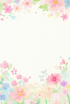 JPG 디자인 꽃 감정 예술 컬러 백그라운드 꽃백그라운드 일러스트 자연 문구용품 수채화 프레임 이야기 장식 봄 도구 그림 장면 손그림 화사함 파스텔 뷰티풀 창의력 카피스페이스 국내일러스트 AI일러스트 AI콘텐츠 식물 계절 컨셉 학용품 공백 오브젝트 생태계 파일형식