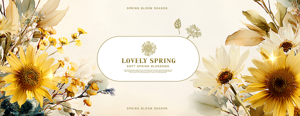 식물 편집이미지 계절 꽃 백그라운드 봄꽃 자연 풍경 노란색 봄 숲 향기 부드러움 조화 뷰티풀 이미지편집 AI파일 컬러 감각 생태계 냄새 파일형식 벡터