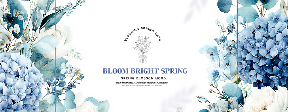 식물 편집이미지 계절 꽃 잎 자연 생명 파란색 봄 벚꽃 흰색 부드러움 조화 뷰티풀 이미지편집 AI파일 컬러 감각 생태계 파일형식 벡터