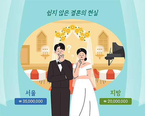 감정 결혼 컨셉 관계 문화예술 한국 사람 이벤트 경제 공간 파일형식 벡터 비용 서울 그래픽 비교 남자 여자 고민 결혼식 정보 사랑 커플 장식 예식장 음식 음악 일러스트 국내일러스트 AI파일