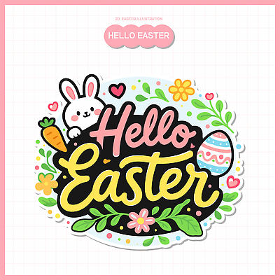 식물 기념일 포유류 부활절 뿌리채소 사람 이벤트 반려동물 계란 알 파일형식 벡터 토끼 당근 꽃 디자인 컬러 장식 축제 어린이 그래픽 예술 캐릭터 문화 일러스트 국내일러스트 AI파일 부활절계란