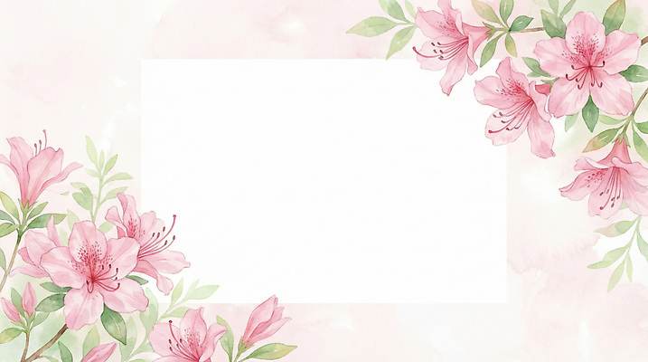 식물 계절 꽃 컬러 컨셉 생태계 파일형식 AI콘텐츠 백그라운드 분홍색 봄 자연 잎 디자인 수채화 화사함 장식 그림 꽃다발 뷰티풀 여름 JPG 일러스트 국내일러스트 프레임 진달래 AI일러스트