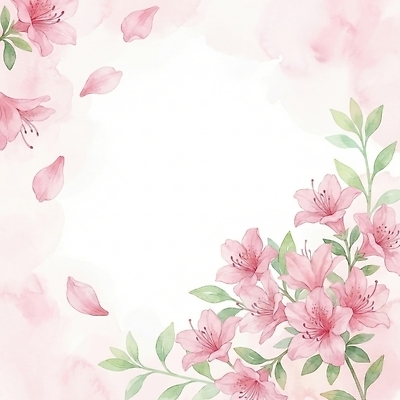 식물 계절 꽃 컬러 컨셉 문화예술 생태계 파일형식 AI콘텐츠 잎 백그라운드 봄 분홍색 초록색 꽃잎 디자인 미술 장식 뷰티풀 자연 그래픽 화사함 조화 풍경 예술 꽃다발 JPG 일러스트 국내일러스트 프레임 진달래 수채화 AI일러스트