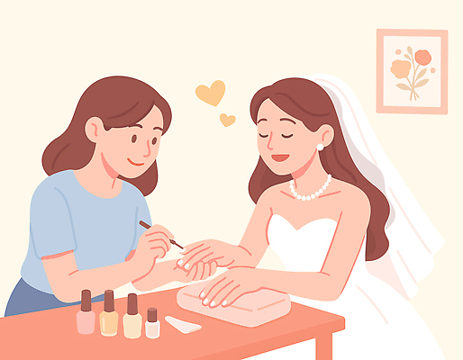 식물 직업 손 드레스 결혼 컨셉 장신구 이벤트 신체부위 뷰티 광석 파일형식 벡터 네일아트 결혼식 준비 네일아티스트 꽃 집중 백그라운드 손톱 보석 화장 패션 웨딩드레스 피어싱 파티 서비스 AI파일 일러스트 국내일러스트 신부