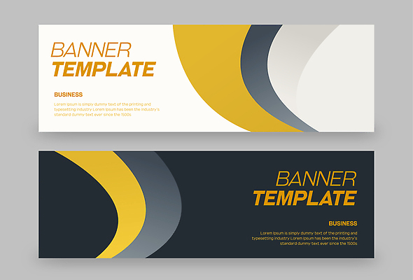 템플릿 디자인 배너 배너템플릿 곡선 비즈니스 그래픽 홈페이지 검은색 금색 흰색 알림 마케팅 AI파일 선 컬러 파일형식 벡터