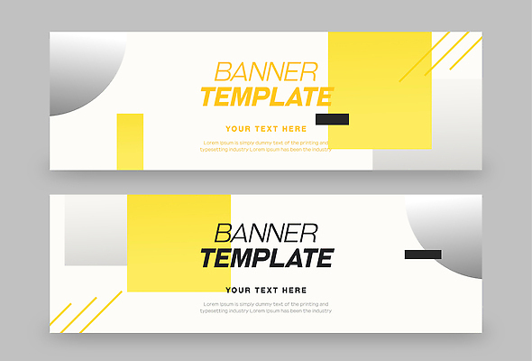 템플릿 디자인 배너 배너템플릿 산업 그래픽 노란색 흰색 작업 제조 직사각형 AI파일 도형 컬러 파일형식 벡터