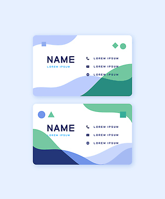 템플릿 디자인 컬러 패턴 비즈니스 명함 명함템플릿 그래픽 초록색 파란색 견본 사무 이름 이메일 심볼 전화번호 마케팅 이미지템플릿 AI파일 무늬 업무 파일형식 벡터