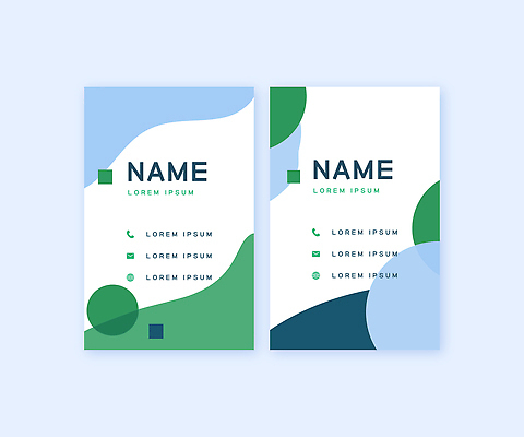 템플릿 디자인 컬러 비즈니스 명함 명함템플릿 커뮤니케이션 그래픽 초록색 파란색 견본 정보 작업 이름 심볼 시각디자인 연락처 이미지템플릿 AI파일 파일형식 벡터