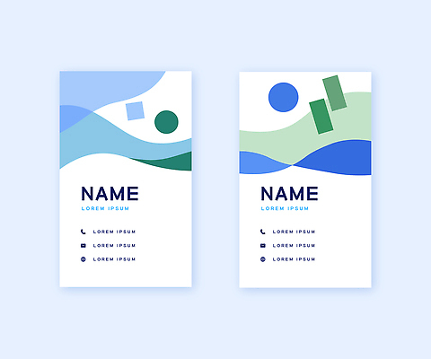 모양 템플릿 디자인 컬러 비즈니스 명함 명함템플릿 그래픽 초록색 파란색 정보 이름 배열 모던 주소 전화번호 이미지템플릿 AI파일 파일형식 벡터